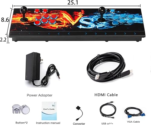 Miniatura 2 de 10000 juegos en 1 consola de juegos arcade, Pandora Box 3D doble palo, función WiFi para añadir más juegos, máquina de juegos retro para PC, 1920 x