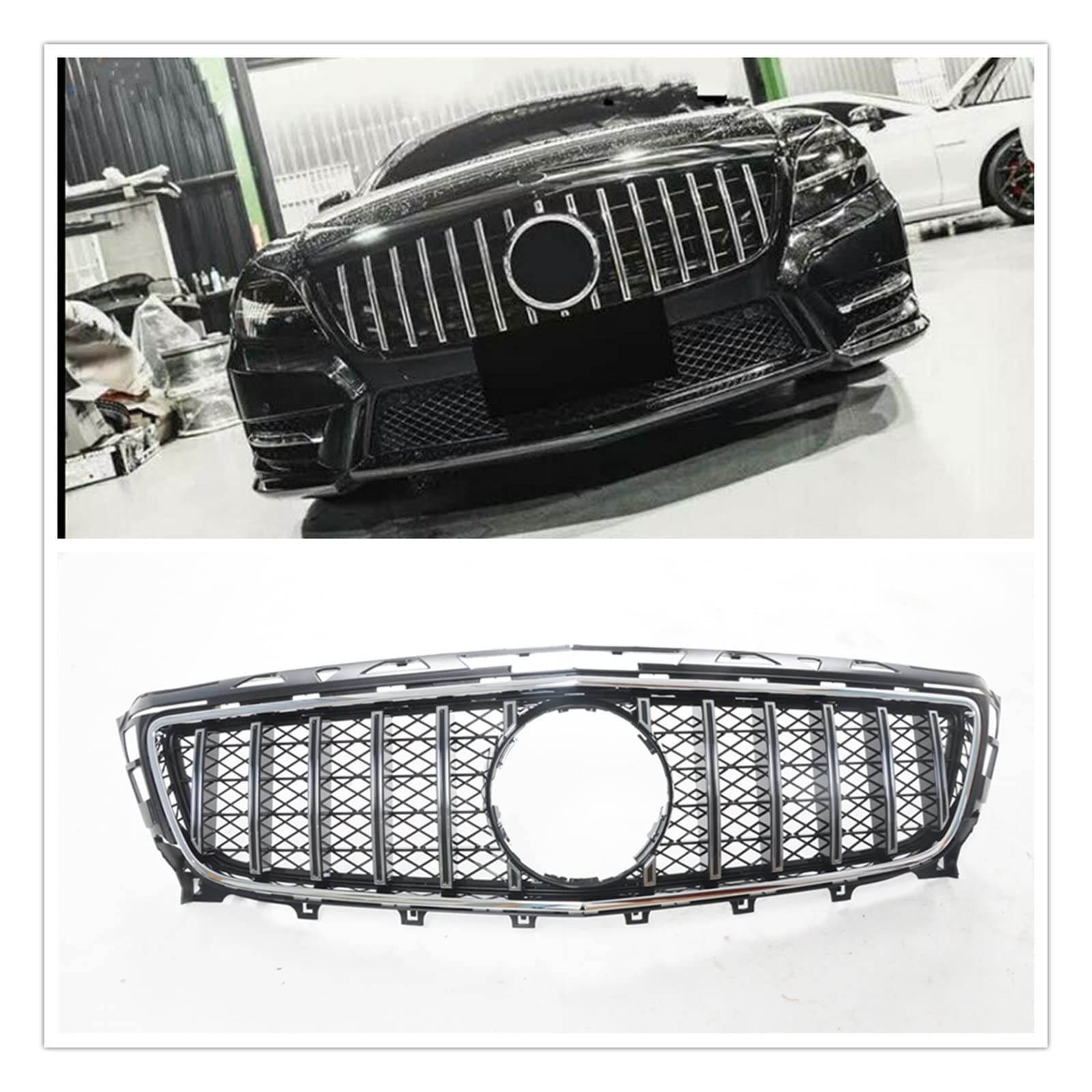 Front Car Bumper Grille Grill for Mercedes Benz W219 CLS350 CLS500 CLS600 SLS600 2005-2008 2006 Black Front Car Bumper Grille Grill for Mercedes Benz W219 CLS350 CLS500 CLS600 SLS600 2005-2008 2006 Black