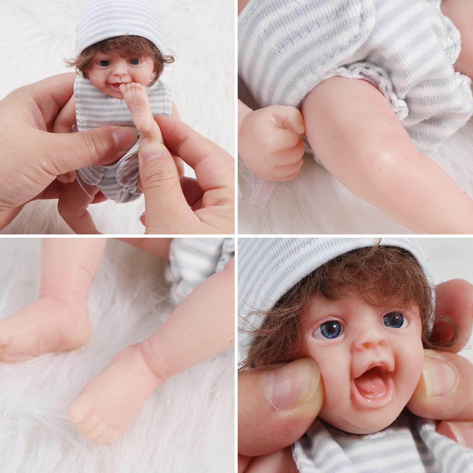 Amazon | かわいい小さな赤ちゃん人形新生児人形リアルな新生児人形 