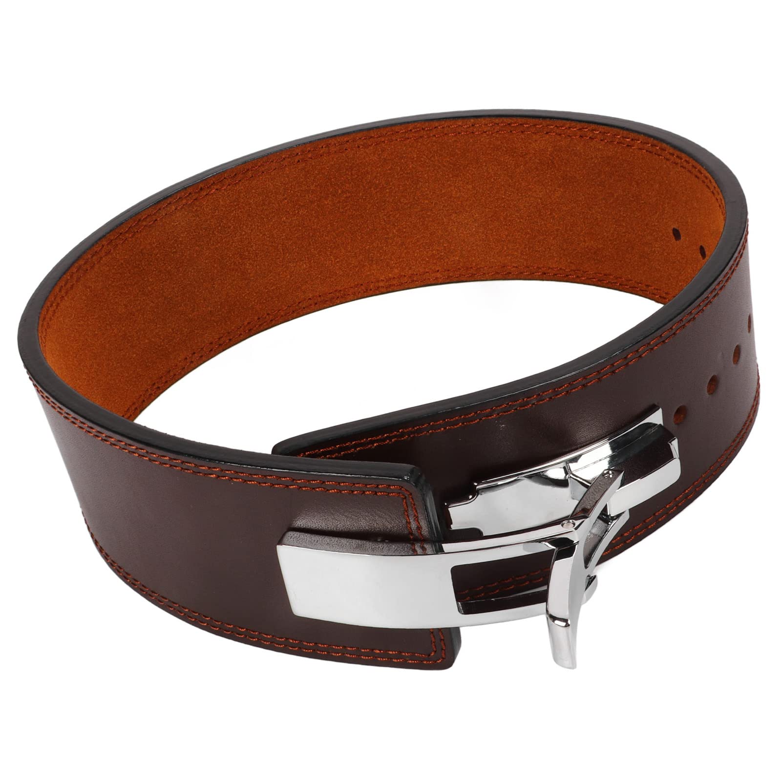 Ceinture de squat en cuir pour la musculation, ceinture de levage de poids pour l’entraînement de force, ceinture de soutien lombaire robuste avec boucle à réglage multiple pour le