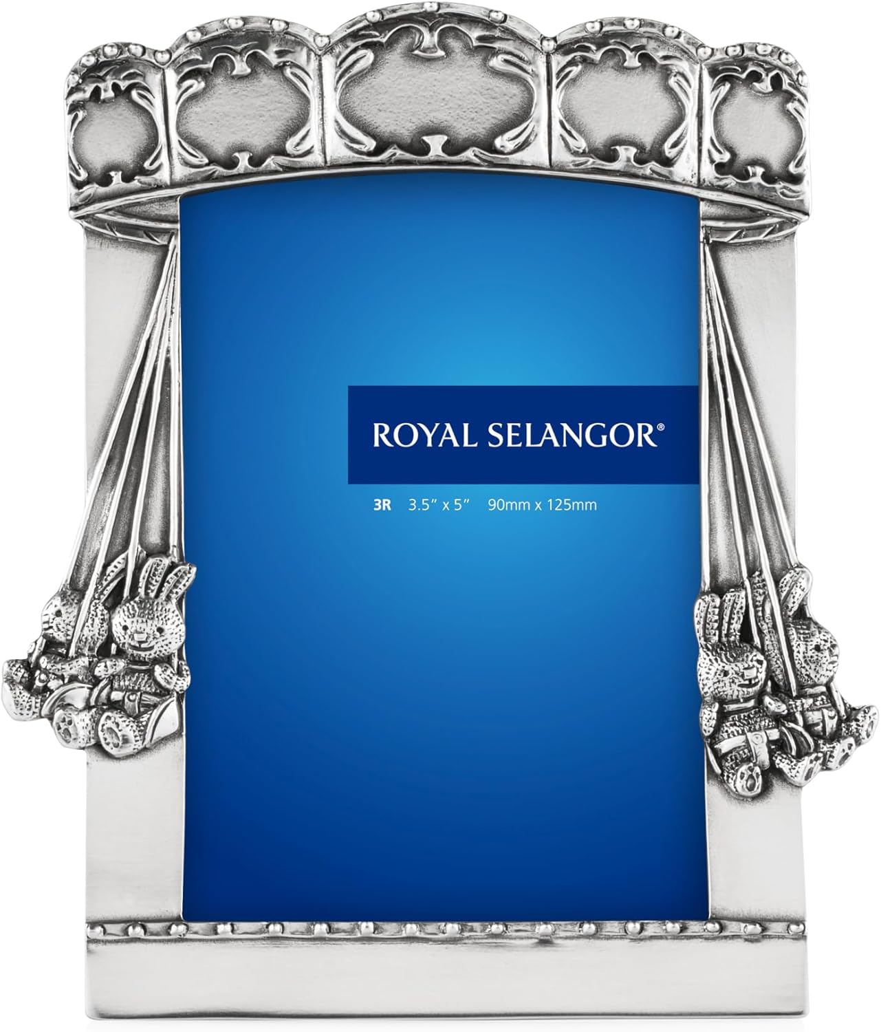 Royal Selangor Hand Finished Bunnies Day Out Collection Pewter Carousel Photo Frame (3R) Gift