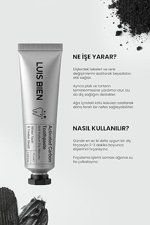 Luis Bien Aktif Karbon Diş Beyazlatma Macunu 75 ml