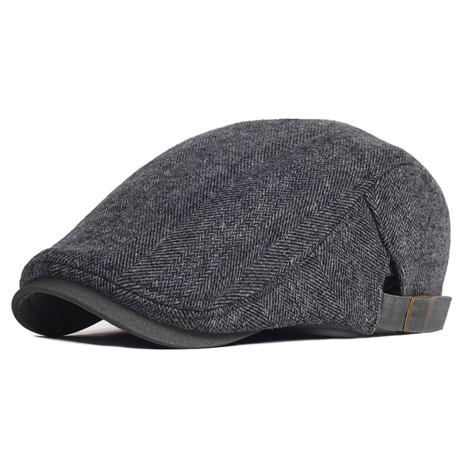 Jaoaj Men's B2# Grey Flat Caps For Newsboy Hat Beret Hunting Cabbie Hat Irish Flat Caps Uk Adjustable Grandad Hat