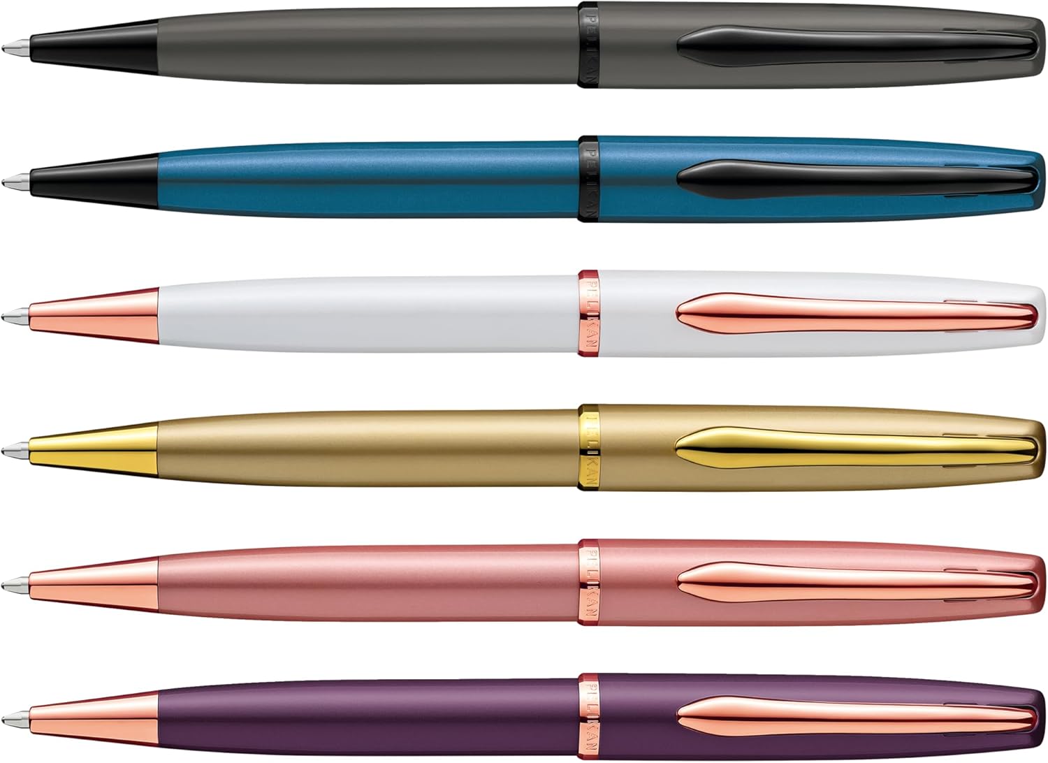 Pelikan Jazz Noble Ballpoint Pen Rose (Pink) for Right and Left Handed Users Elegant Metal Ballpoint Pen in Folding Box 821636
