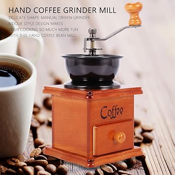 Coffee Grinder Manual Coffee Grinder Manual Coffee Grinder Stainless Steel Retro Coffee Spice Mini Burr with Ceramic