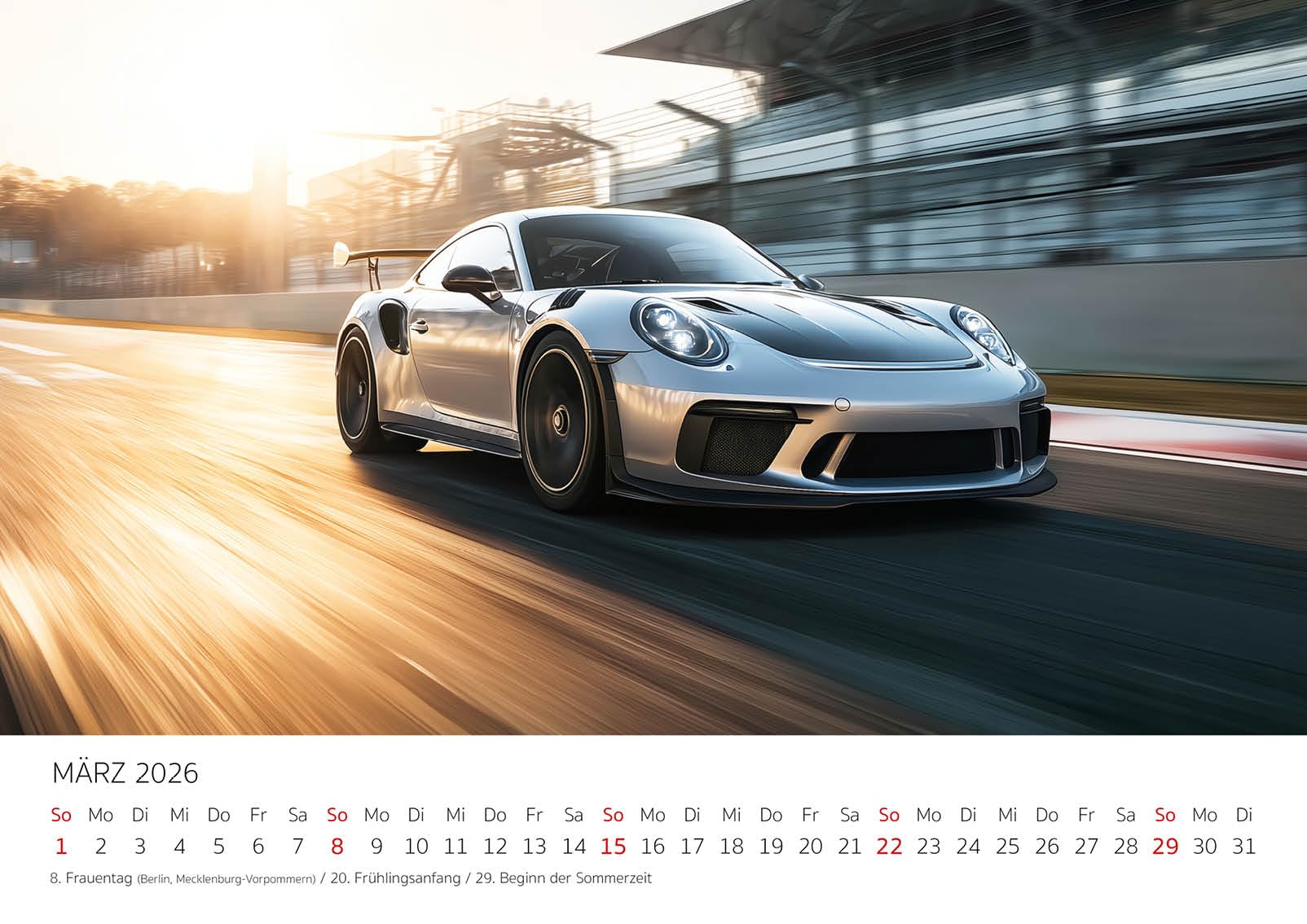 Edition Seidel Premium Kalender Der Elfer 2026 Format DIN A3 Wandkalender Autokalender Auto Sportwagen 911