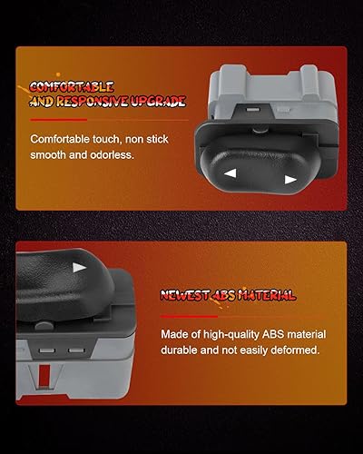 Miniatura 4 de CCIYU Interruptor de elevalunas eléctrico  Reemplazo del control OE F65Z14529AAA  lado del conductor o del pasajero  Compatible con Ford Expedition
