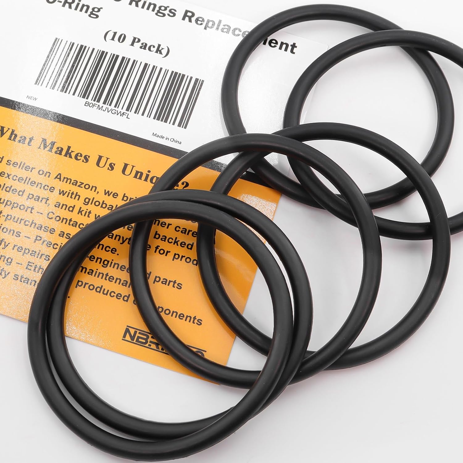 10-Pack Fuels Jug Cap O Rings - Replacement 3043B O-Ring for VP Racing Fuels 3042 Utility Jug Caps - Leak Proof Seal