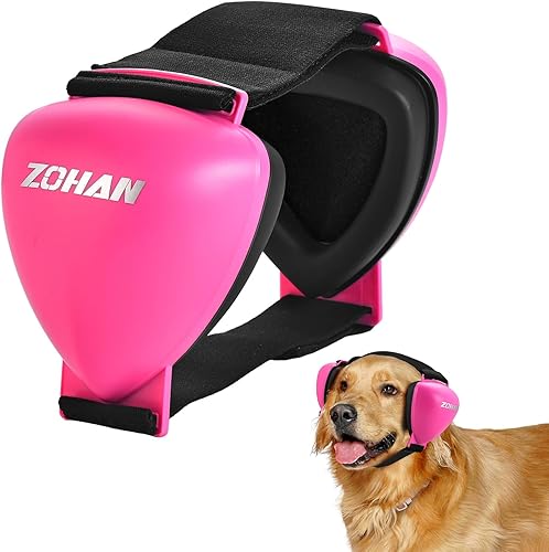 Miniatura 12 de ZOHAN DG02 - Orejeras mejoradas para perros, protección contra el ruido, con cancelación de ruido, sin plástico, para fuegos artificiales, truenos