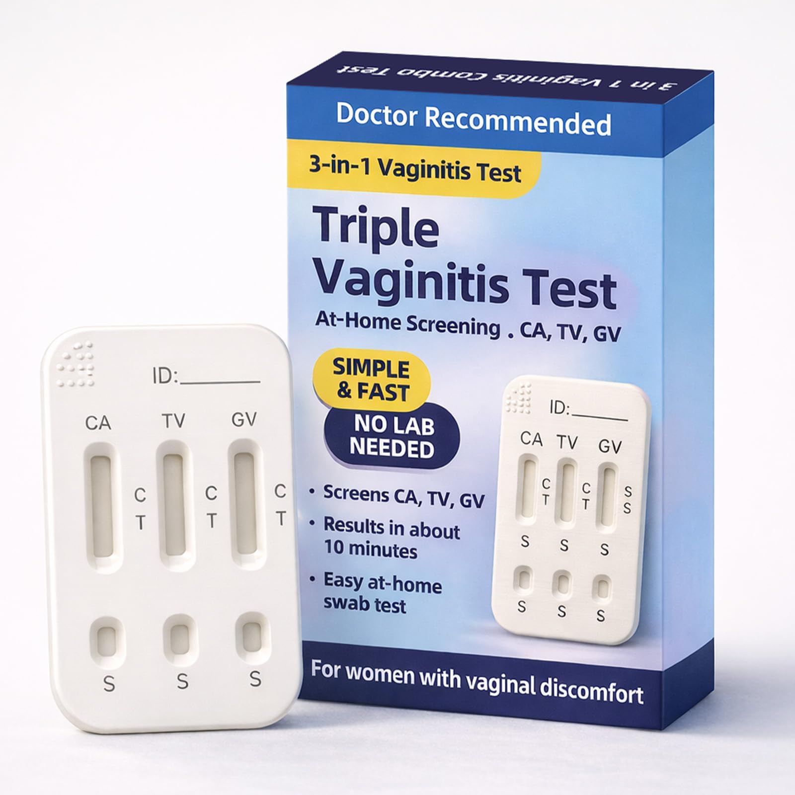3-in-1 Vaginitis Self-Test Kit for Women