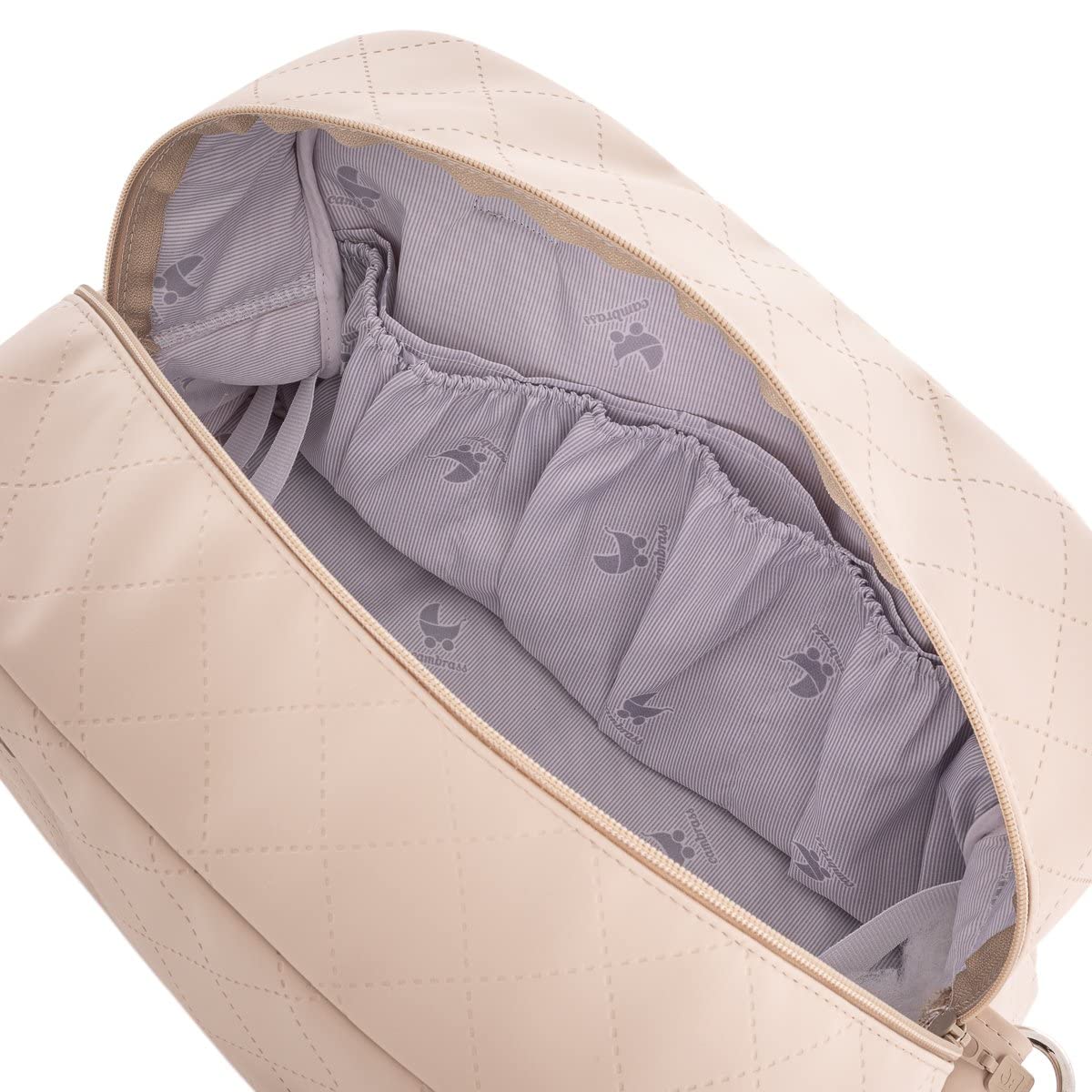 Cambrass - Bolso carro maternal para bebe - bolso de maternidad para carritos de bebe - organizador para pañales y otras cosas de bebe - Sweet Beige 18x41x31 cm