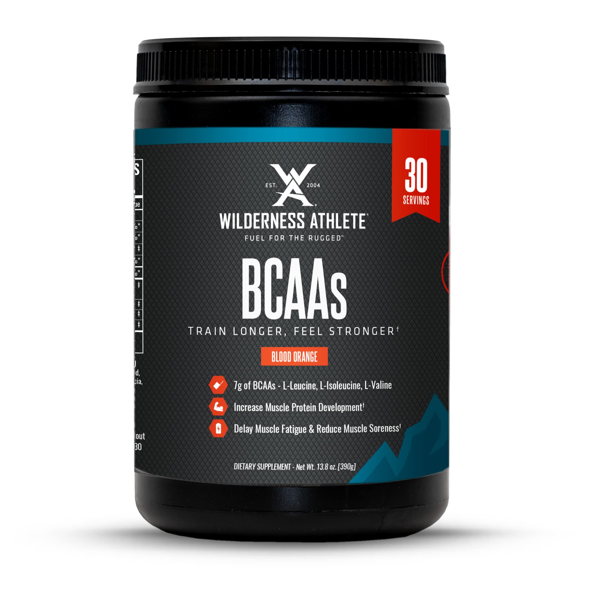 Wilderness Athlete - BCAAs - Branched Chain Amino Acids Powder - Essential Amino Acids Supplement for Men & Women - BCAA Supplement with Optimal Amino Acid Complex (Blood Orange)