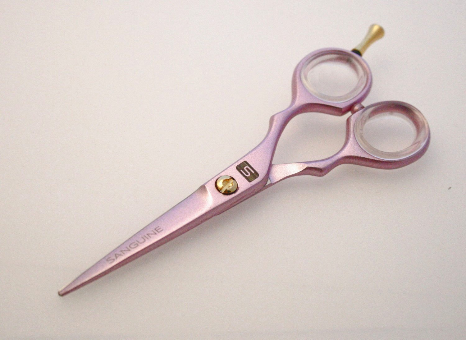 Pink Hair Cutting Shears Set, Hair Cutting and Hair Thinning Shears for all Hair Types, Japanese Style + Presentation Case