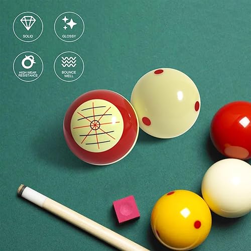 Miniatura 5 de Bola de Taco de Billar de 2-14" Tamaño Estándar Bola de Billar de Repuesto para Entrenamiento