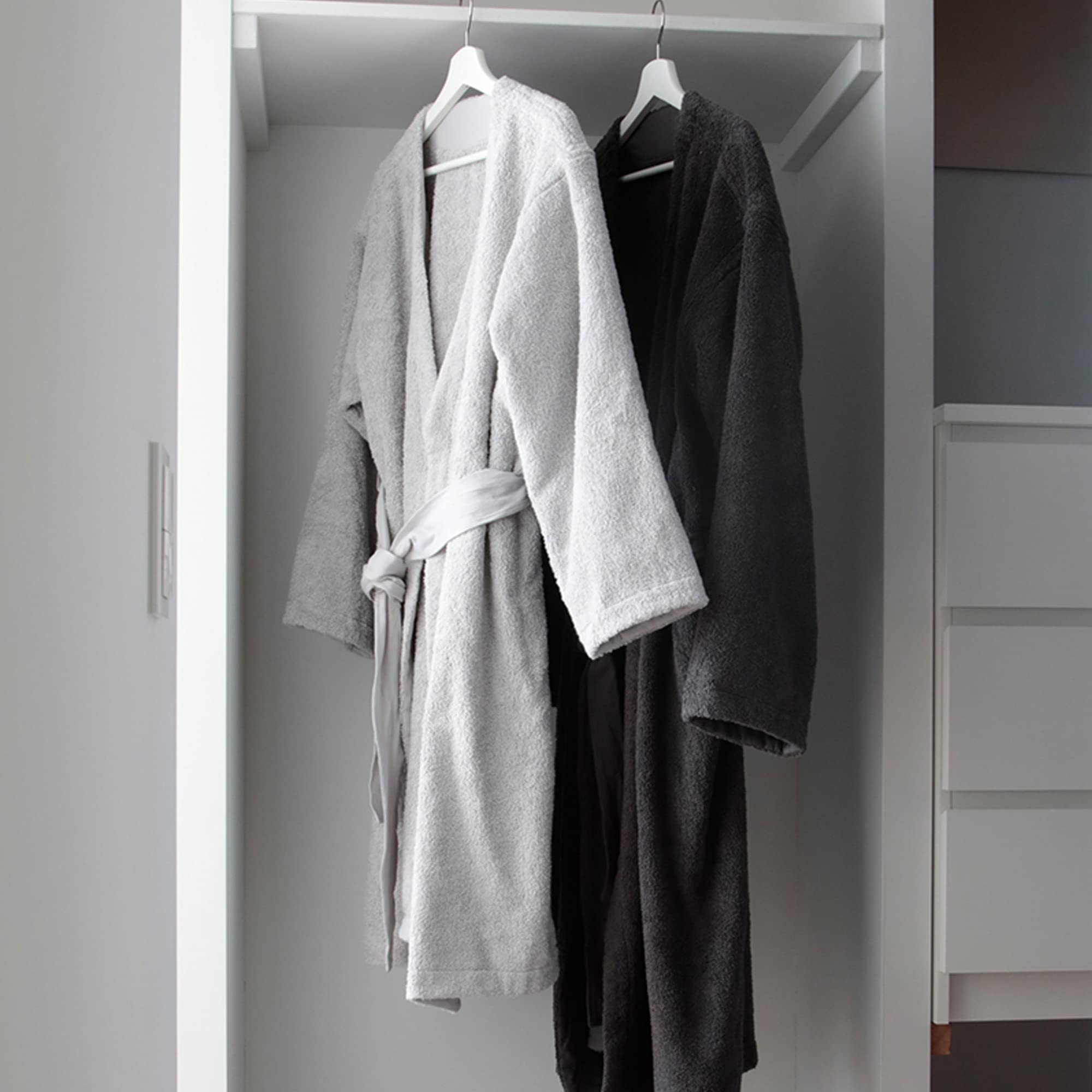 Amazon | MARQUE Lounge Robe（バスローブ） (スモークグレー, 00 