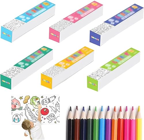 Rollo de dibujo para niños con lápices de colores rollo de papel de pintura de 120 x 118 pulgadas para niños rollo de papel de colorear para