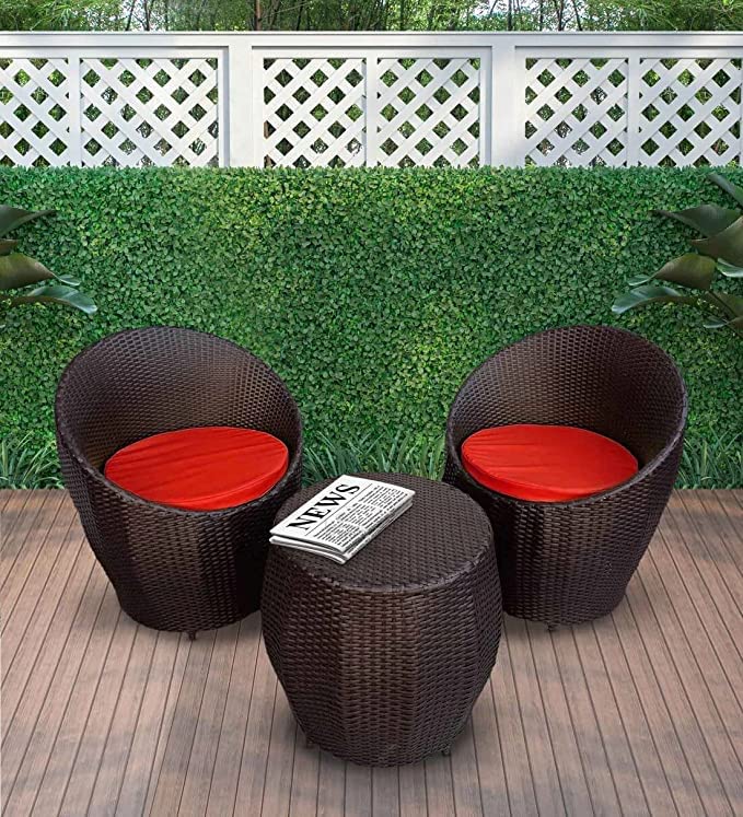 Craft India 2+1 Outdoor Indoor Patio Furniture Sets Rattan Chair Patio