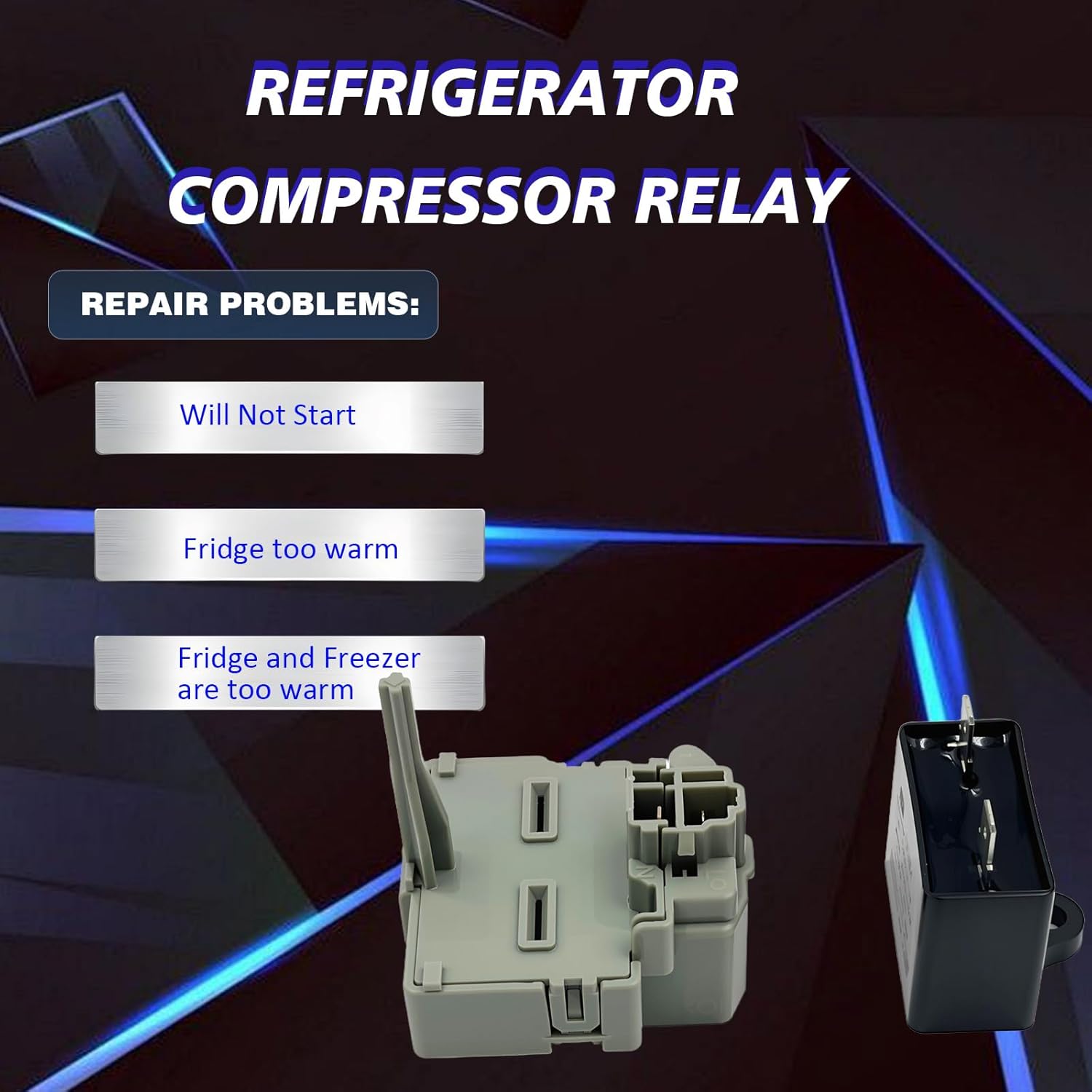 241941005 Refrigerator Compressor Start Relay for Refrigerators,Replace 241941003