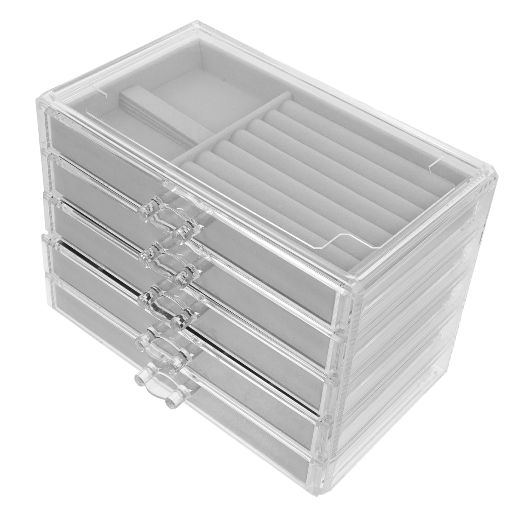 VILLFUL Box Rock Display Cabinet Rock Storage Case Rock Display Case Clear Display Case Seashell Display Case Rock Display Holder Rock Collection Storage Rock Storage Organizer