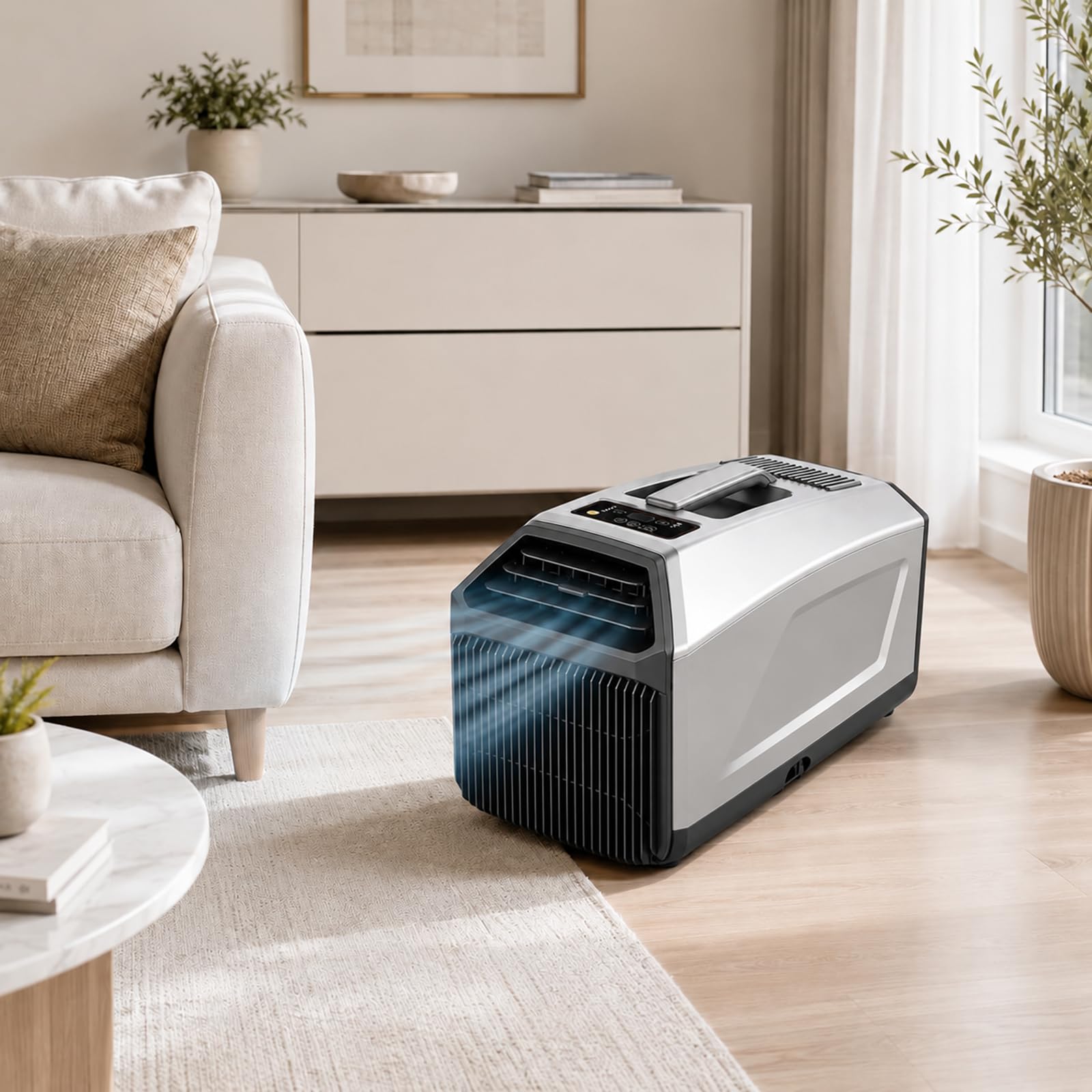WIANQIAN Camping AC Unit 5000 BTU with Sleep Mode 5000BTU-Grey