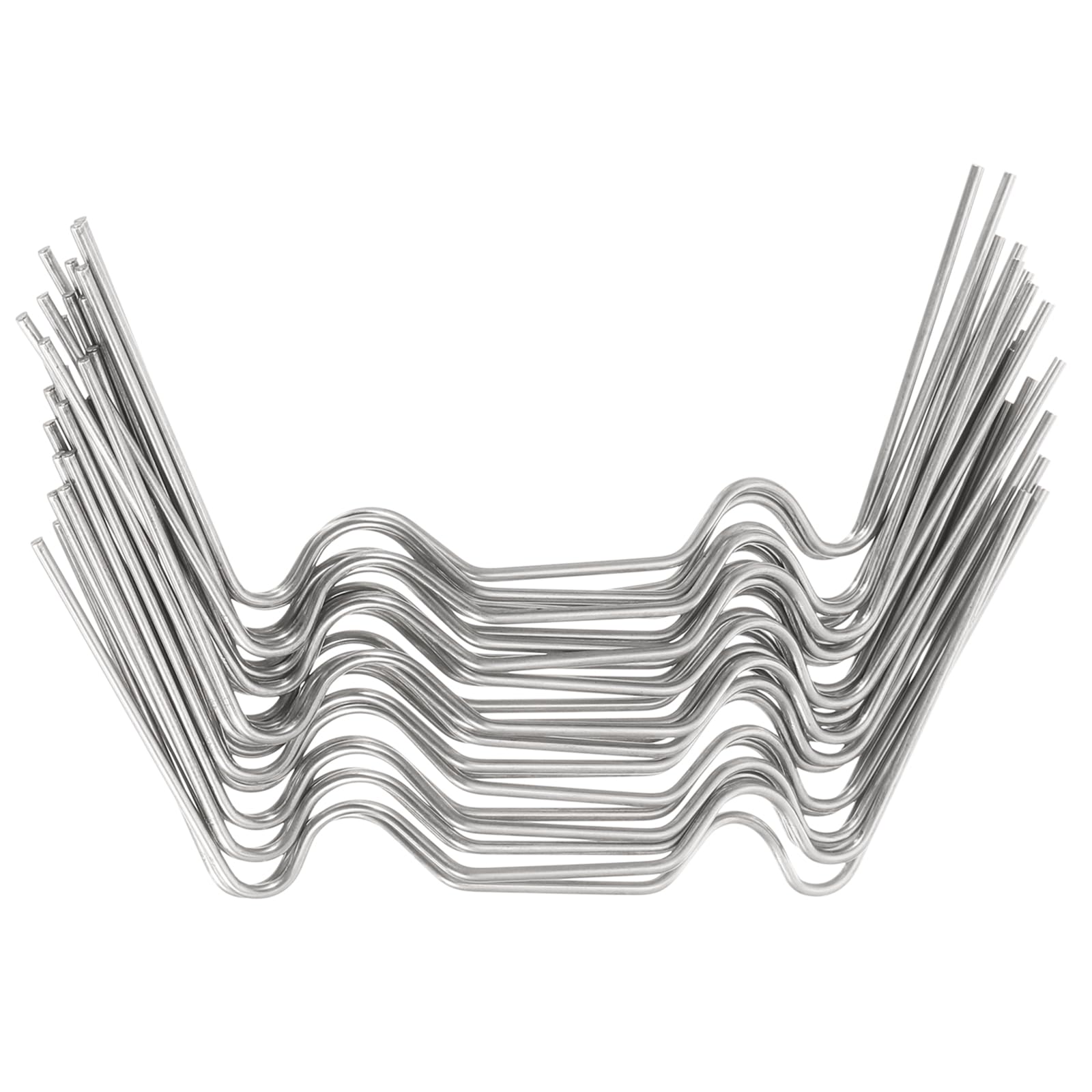 uxcell 100pcs Greenhouse Glazing Clips, 75mm Stainless Steel W Type Type Greenhouse Glazing Wire Clips Fixing Clips for Greenhouse Glass Fixing Replacement-image-20