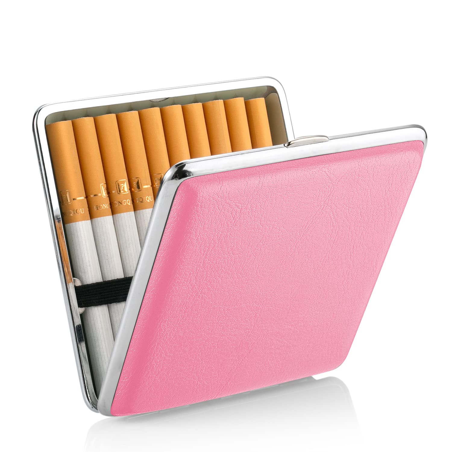 Portasigarette In Pelle PU Da Donna - Per 14 Sigarette, Design Elegante Con Confezione Regalo