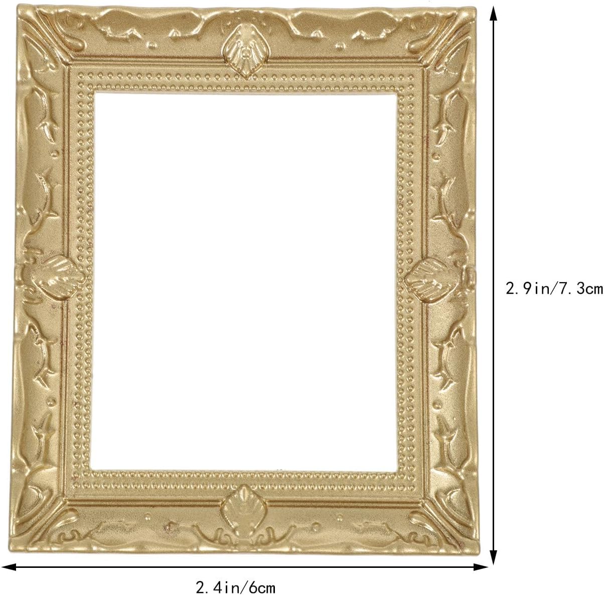 VOSAREA 15pcs Dollhouse Photo Frame Miniature Picture Frame Mini House Decor Mini House Picture Adornment Vintage Frames Painting Photo