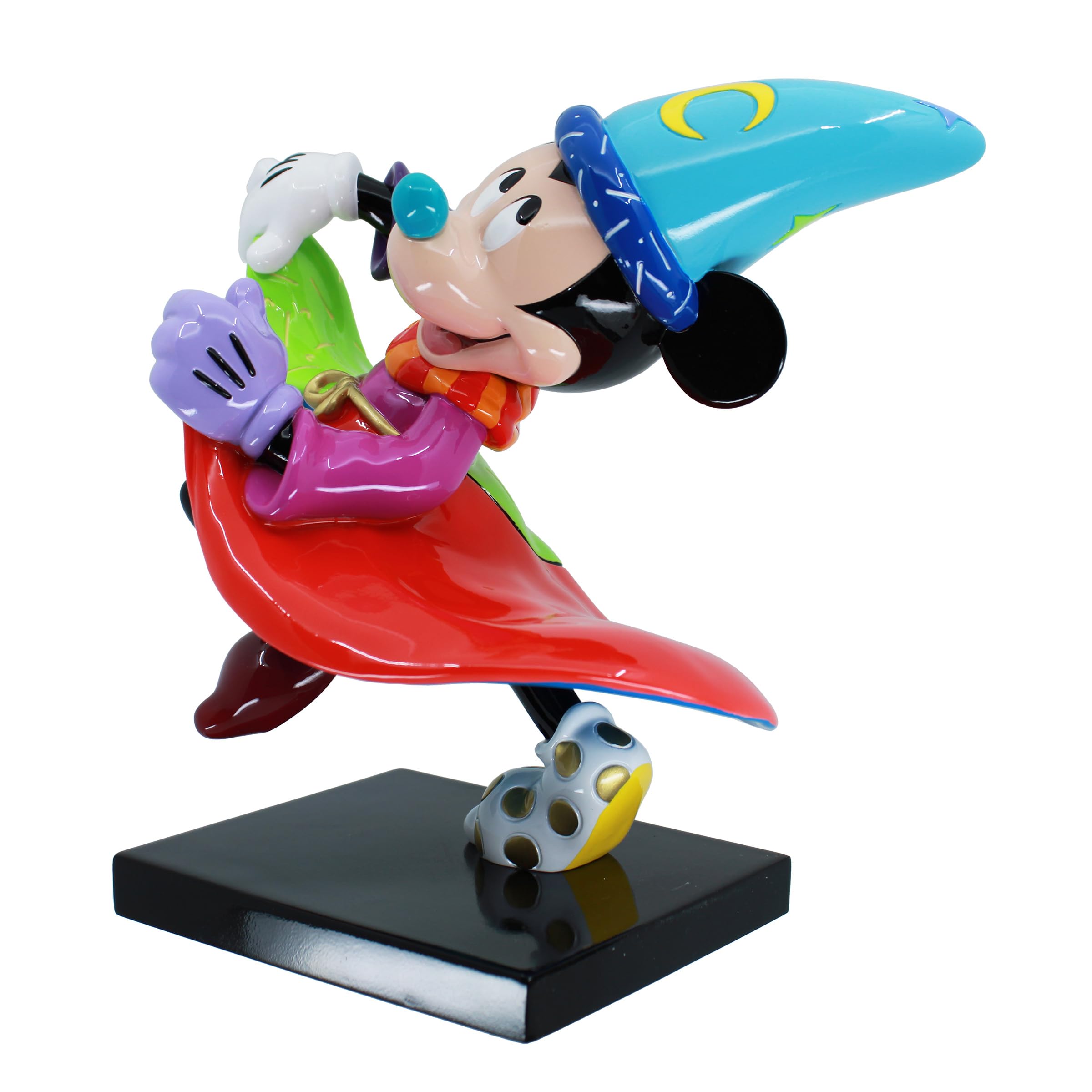 Enesco Disney Britto Fantasia Sorcerer Mickey Mouse Figurine, 8 Inch, Multicolor