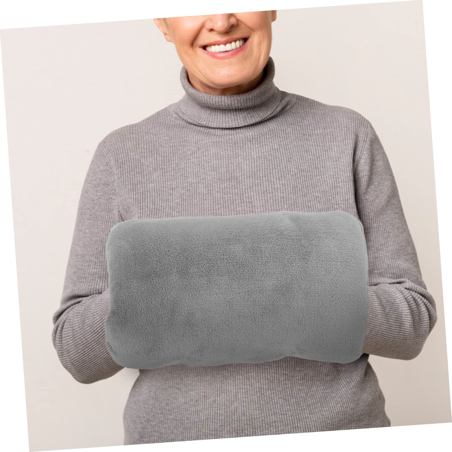 Sosoport 2pièces Chauffe-Main Électrique Portable USB Rechargeable Flanelle Réchauffeur Hiver Pratique pour Mains pour Journées Froides Utilisation à Domicile Extérieur Parfait