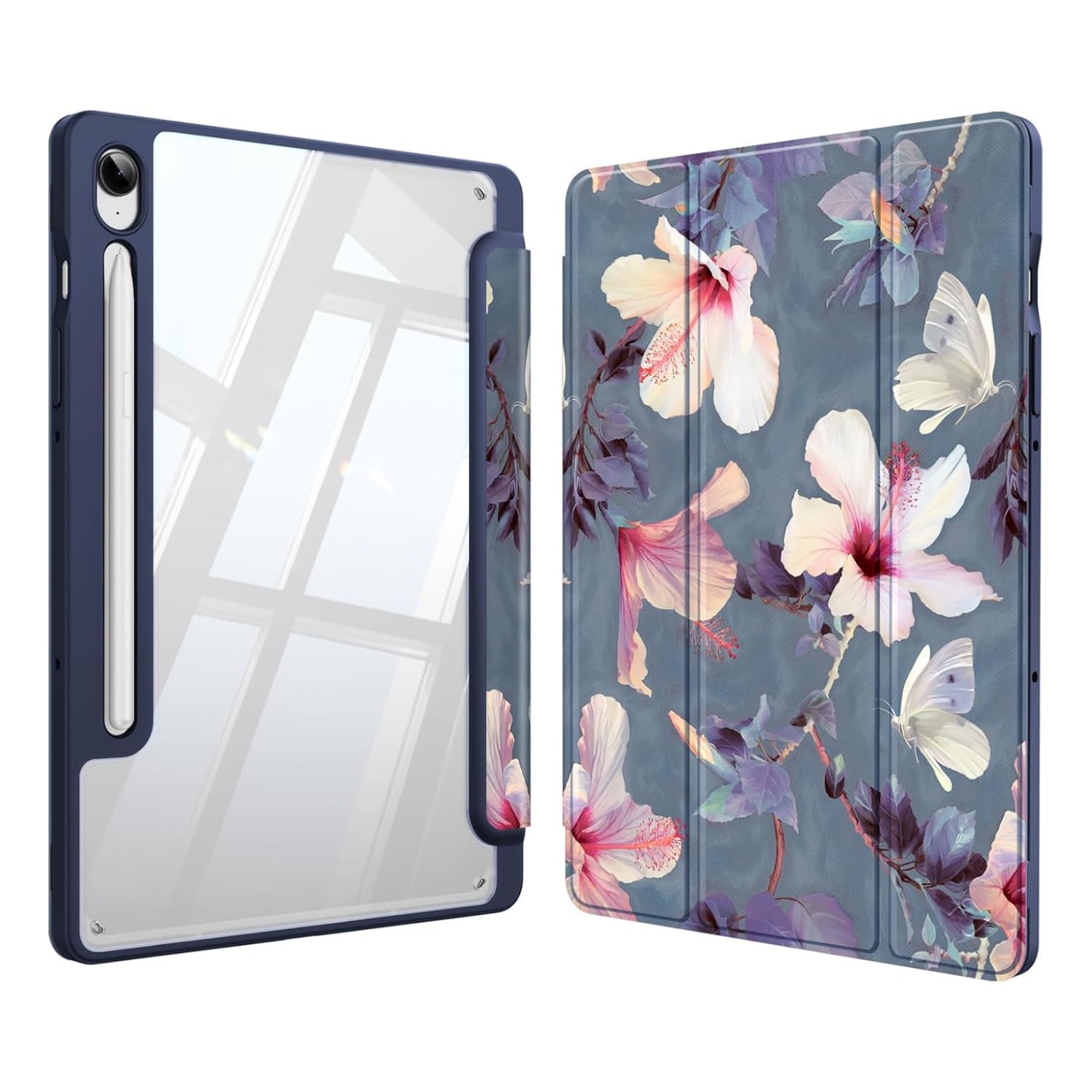 MOCA Flip Cover for Samsung Galaxy Tab S10 Lite / S10 FE / S9 FE 10.9 Inch, Shockproof Slim Case with S Pen Holder, Auto Sleep Wake, Transparent Back (Aqua Blue) — Amazon image 14