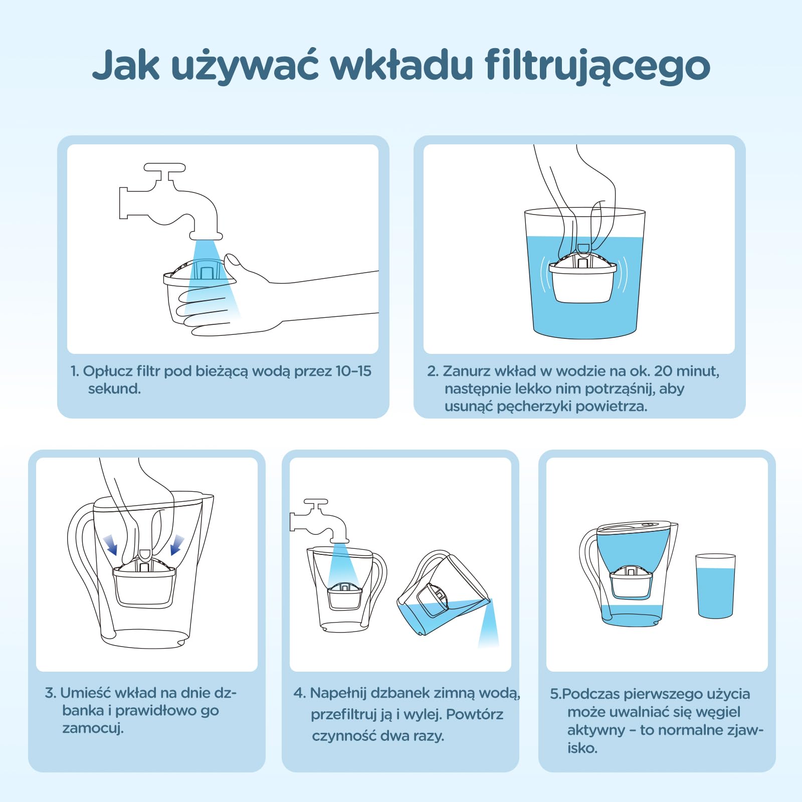 Wkład do filtra wody, zamiennik kompatybilny z BRITA MAXTRA+, Maxtra Plus, Style, Marella, Elemaris (12)