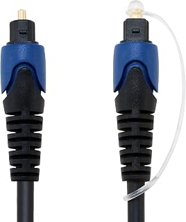 Pipestation Optical Cable - 1m | Toslink Audio Cable for Soundbar to TV | Digital Optical Audio Conduit Compatible with Samsung LG Sony Sound Bar Smart TV Home Theater Game Consoles Stereo