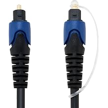 Pipestation Optical Cable for Soundbar to TV 1m - Toslink Cable Digital Optical Audio Cable for Excellent Sound Quality - Universal Fibre Optic Digital Audio Optic Lead - Soundbar Lead Wire For Sonos