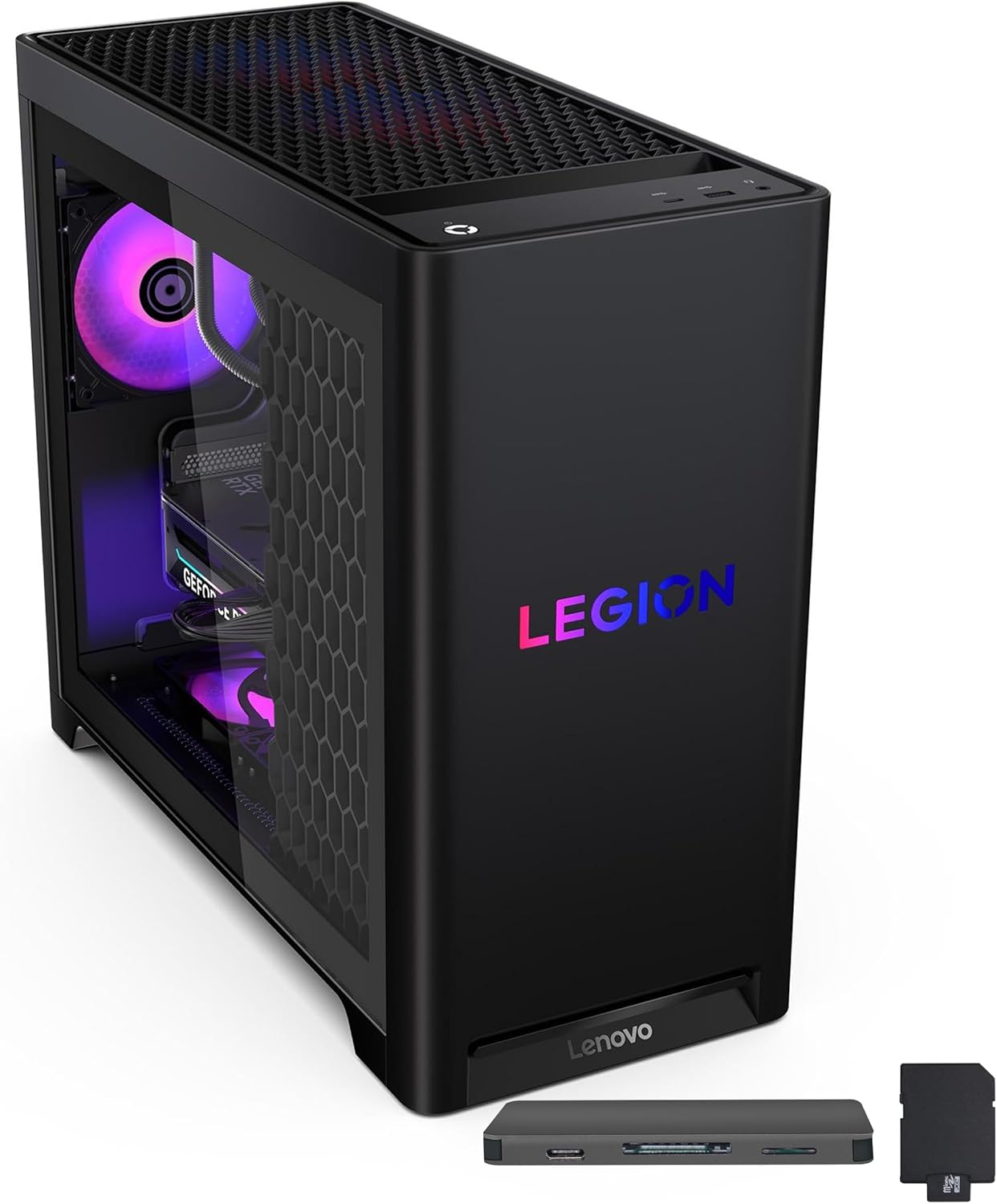 Lenovo Legion Tower 5i Gaming Desktop, Intel Ultra 7 265F, GeForce RTX 5070 12GB GDDR7, 32GB DDR5, 2TB Storage (1TB SSD+1TB Docking Station), HD Audio, RGB Cooling, Wi-Fi 6E, Win11 Pro, Black