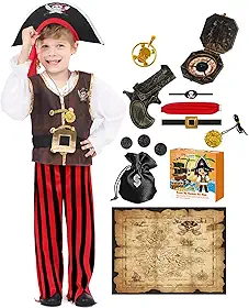 Fantasia de pirata para crianças, fantasias de Halloween para meninos e meninas, roupas de fantasia para meninos e meninas, fantasias de Halloween para crianças, meninos, fantasias de pirata,