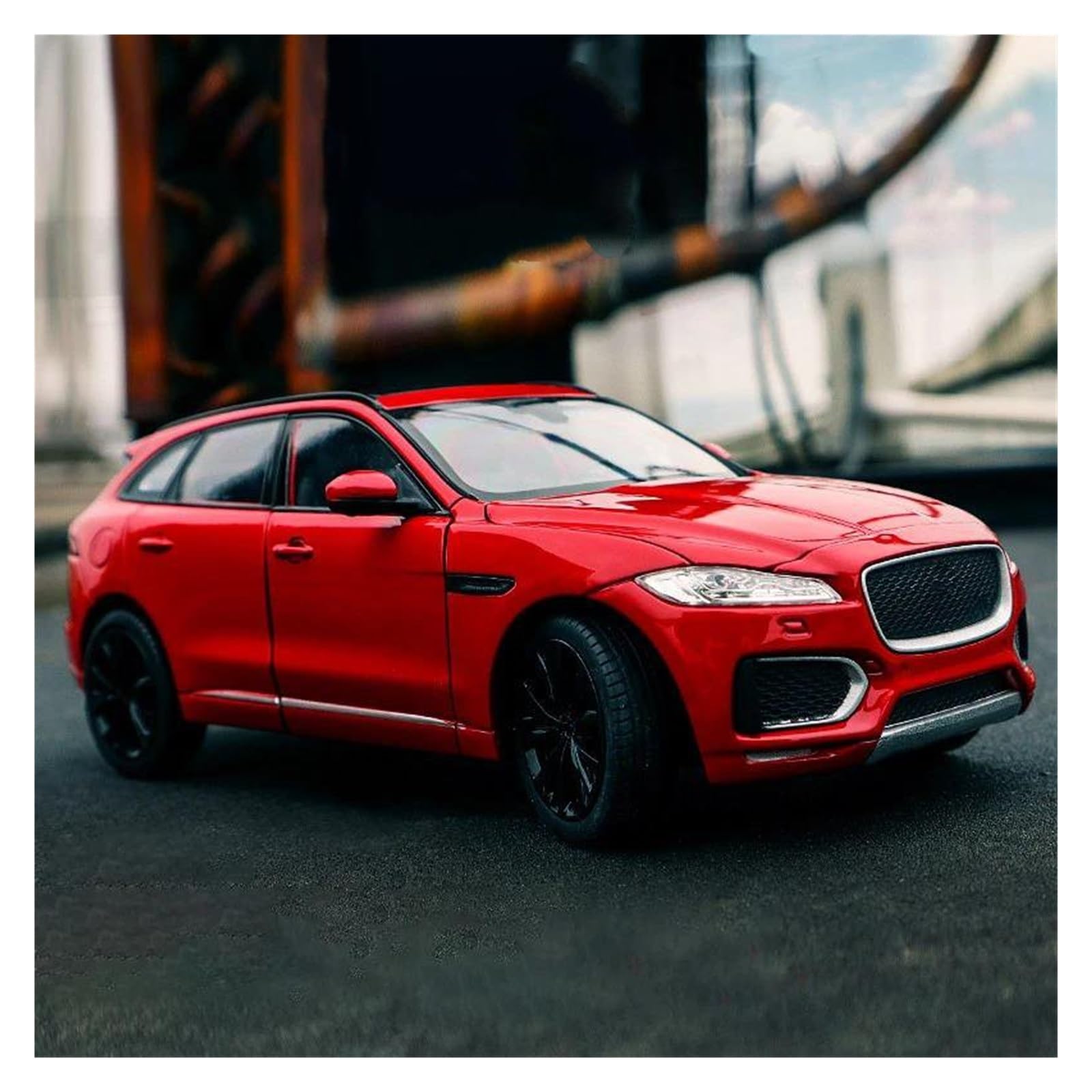 Audsni Red Die-Cast Diecast Car Model For Jaguar For F-Pace Suv Diecast Model Car