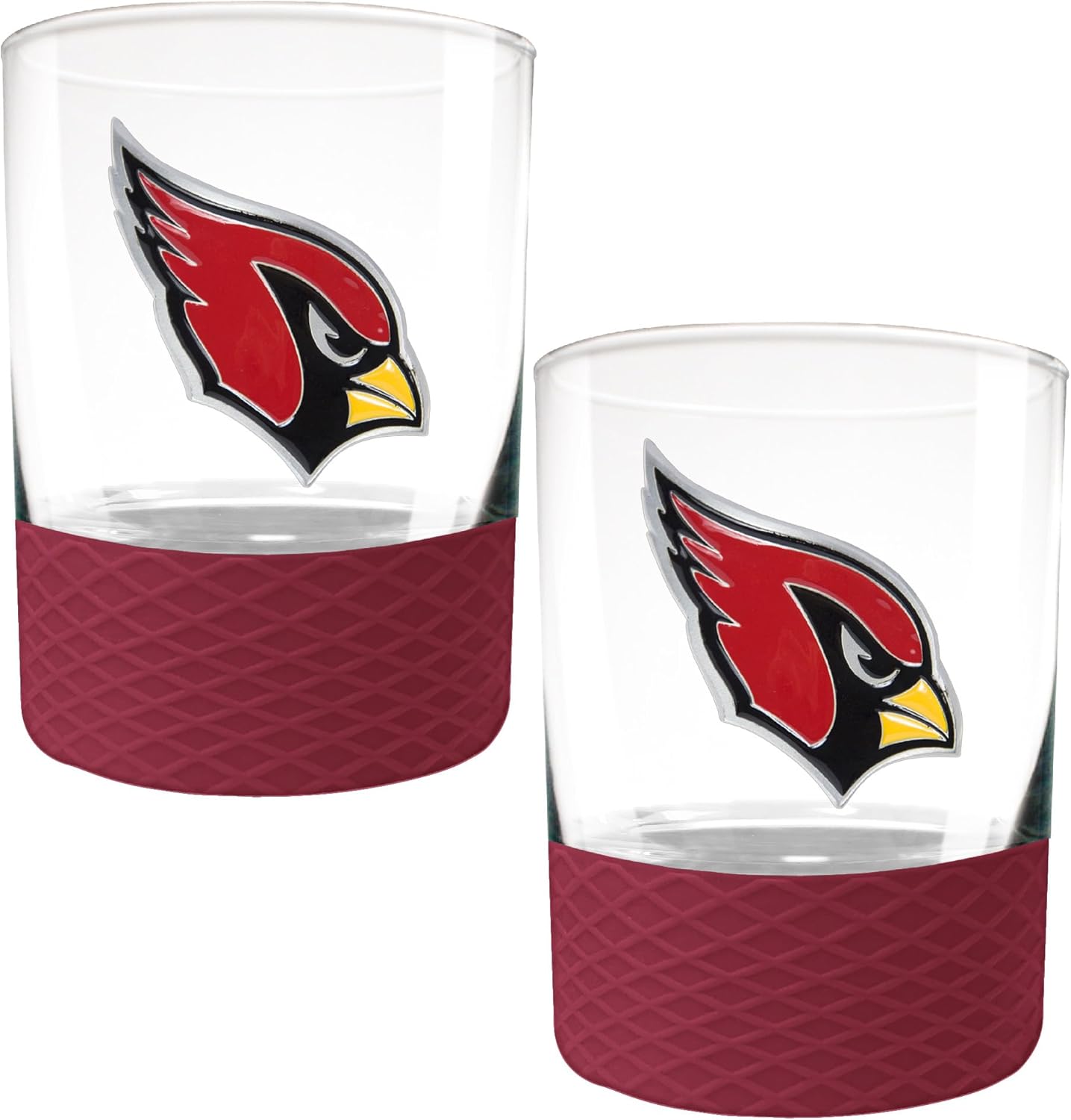 Great American Products Dallas Cowboys 2-Pack 14oz. Rocks Glass Set with Silcone Grip