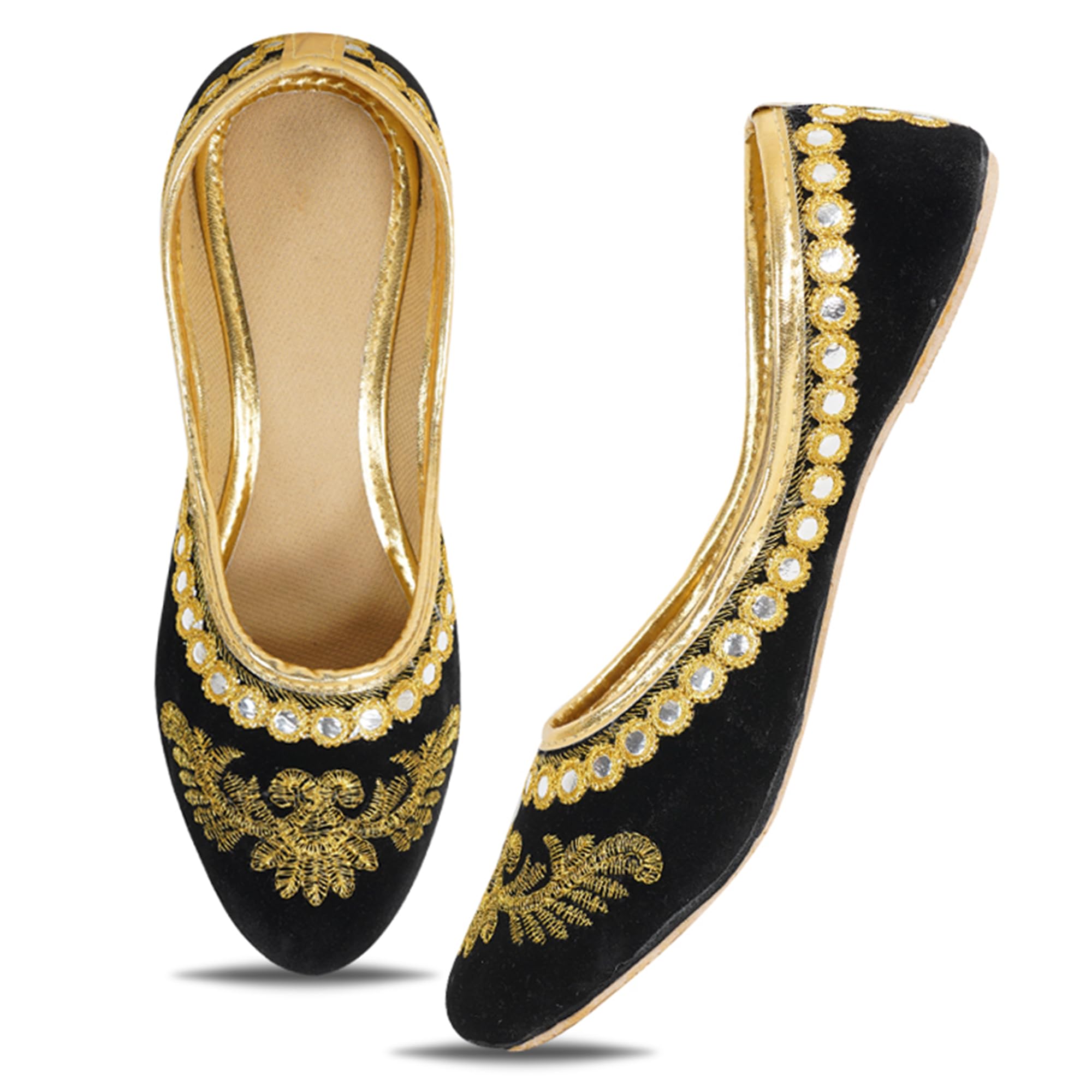 Women's Jutti Velvet Bellies Juti Mojari Shoe