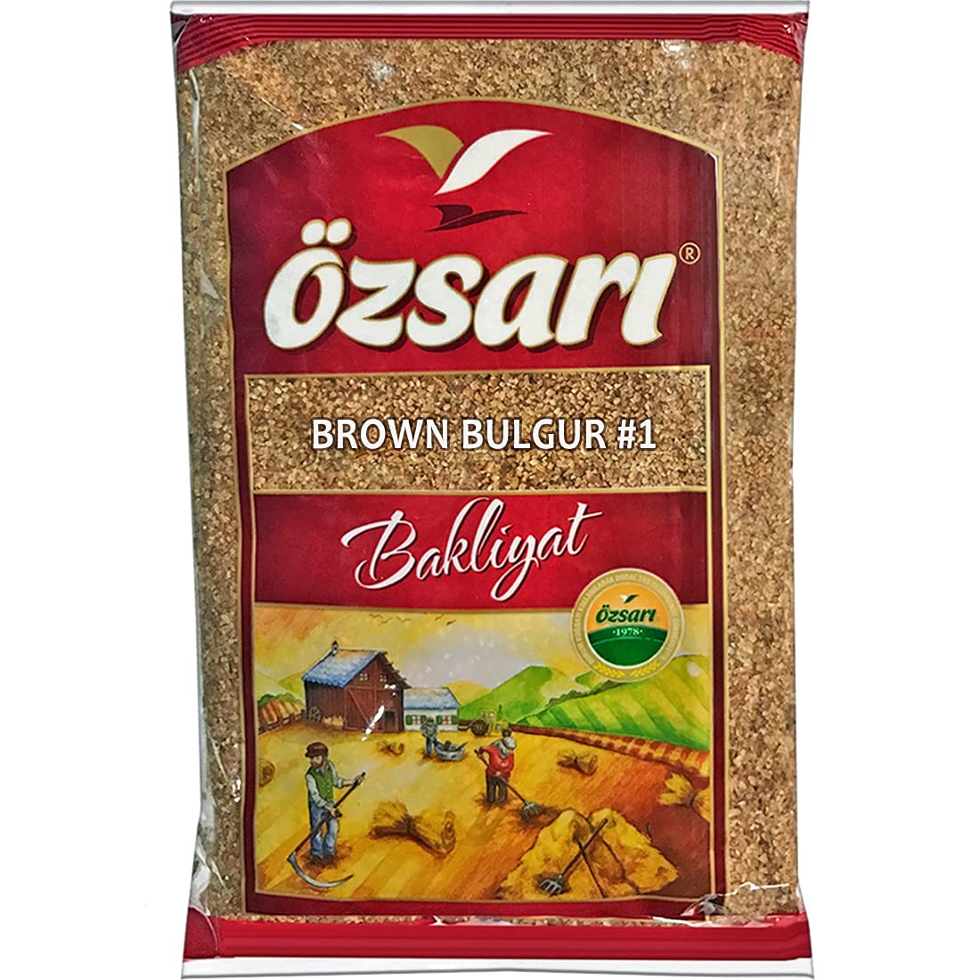 Ozsari - Fine Brown Bulgur # 1, 1000g (2.2 Lb)
