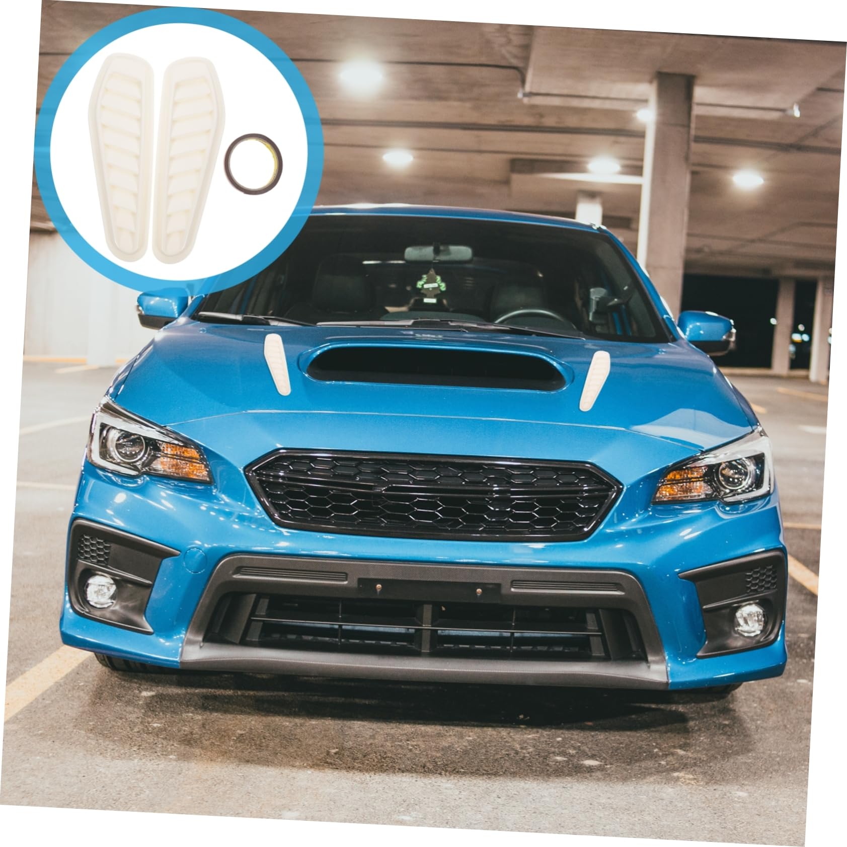 ABOOFAN Car Hood Air Vent Cover Air Flow Intake Vent Elegant Decor Easy to Apply