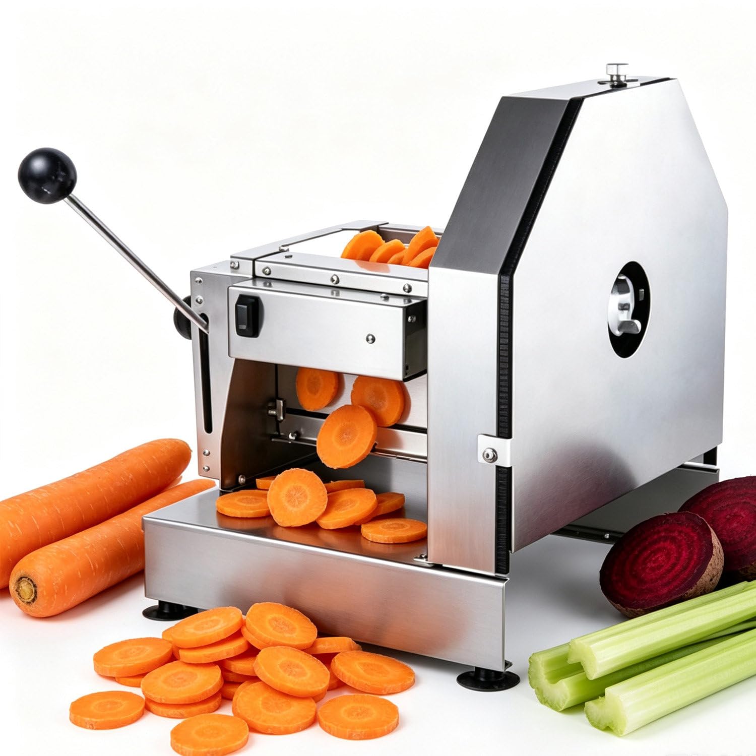 Dowpie Multicolor Multifunctional Vegetable Slicer, Low Noise Pure Copper Motor