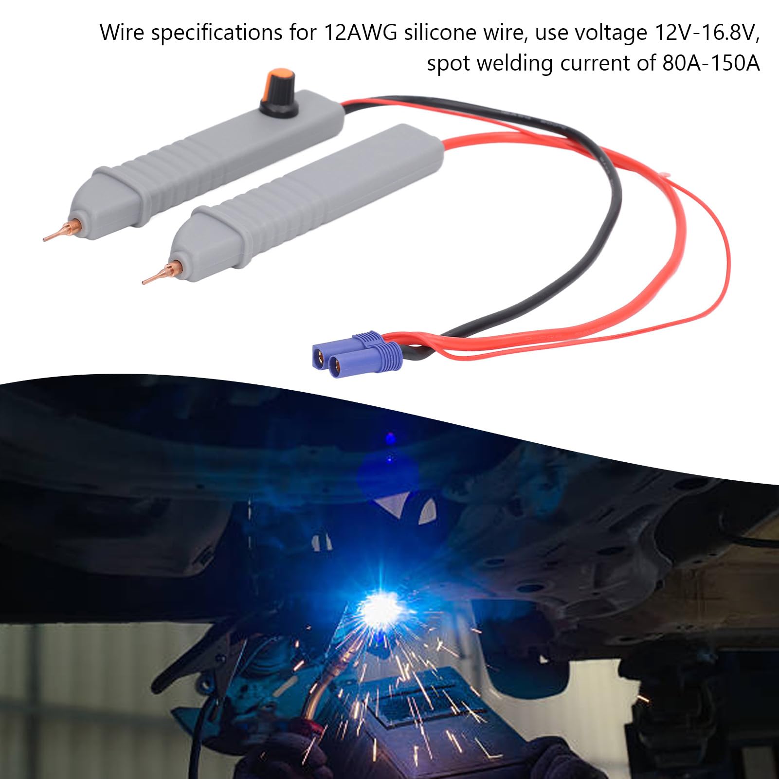 Pluma De Soldadura Por Puntos De Mano, Pluma De Soldador Por Puntos Con Gatillo Automático De 12 V-16,8 V Máquina De Soldadura De Batería Profesional Con Indicador LED 12 AWG