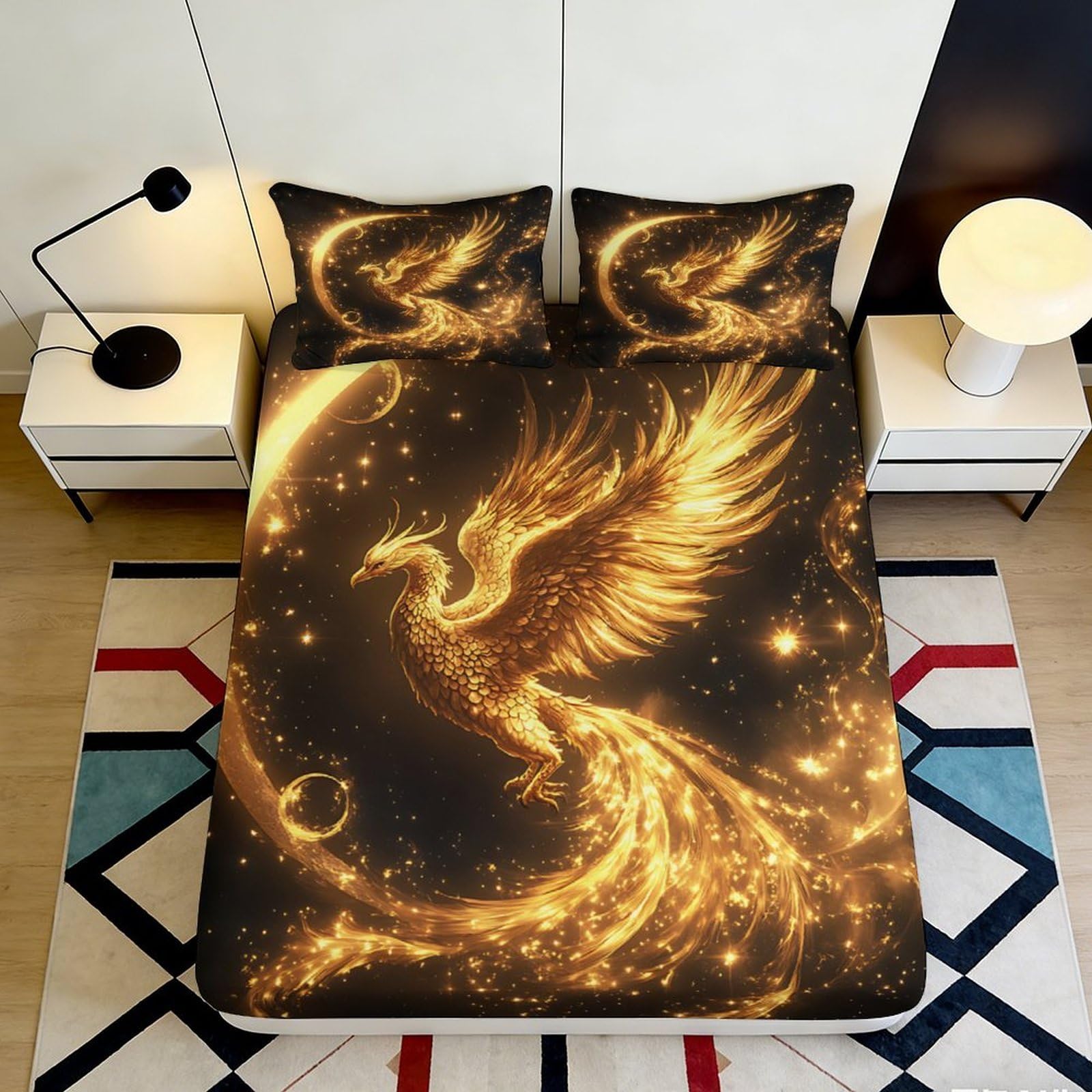 3D Printed Dreamcatcher Fitted Sheet Microfiber Deep Pocket Non-Slip Dreamcatcher Mattress Fitted Cover for Bedroom 180x200x25cm