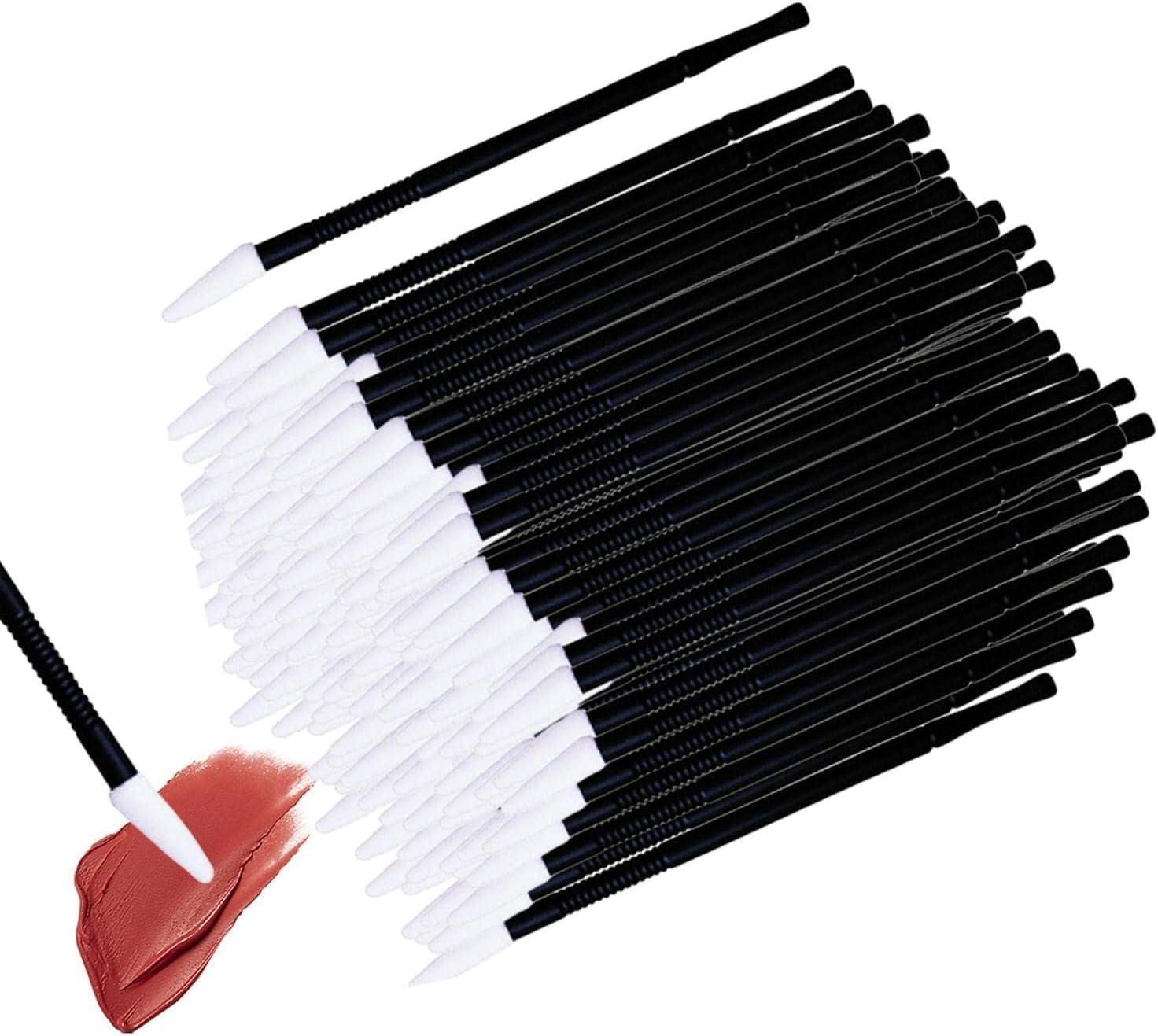 COSLUXE Lip Brush, Lip Applicator/Disposable Makeup Lips Brushes, Lip's Wands Lip Brush Applicator Lipstick Brush Lip Gloss Applicators Mascara Brush Makeup Tool, (multiple, 50)-picture-51