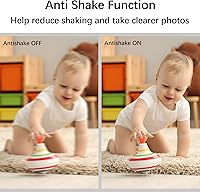 Vista 2 de Videocámara digital, portátil 1080P de alta definición, cámara de video digital DV, zoom 16X, rotación de 270°, batería incorporada con tarjeta SD