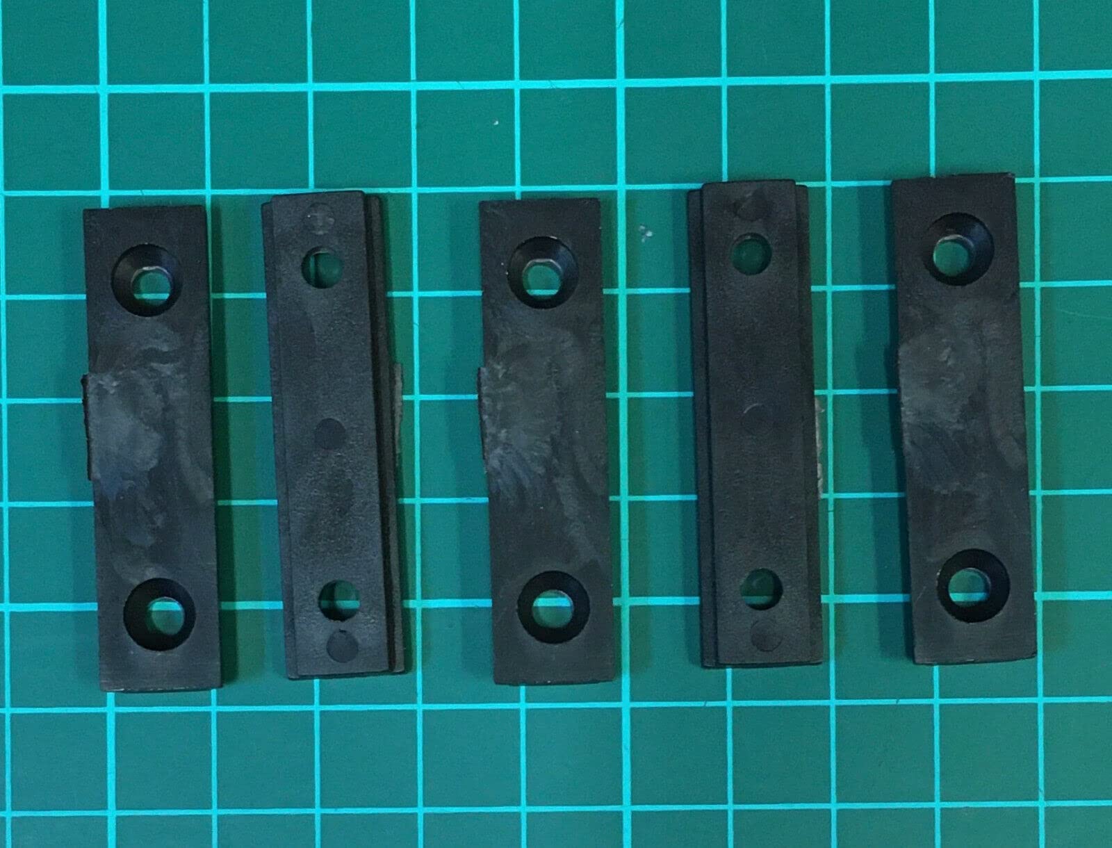 Mending Fixing Plate Brackets Straight Plastic Repair Braces 45mm 5pk inc Screws