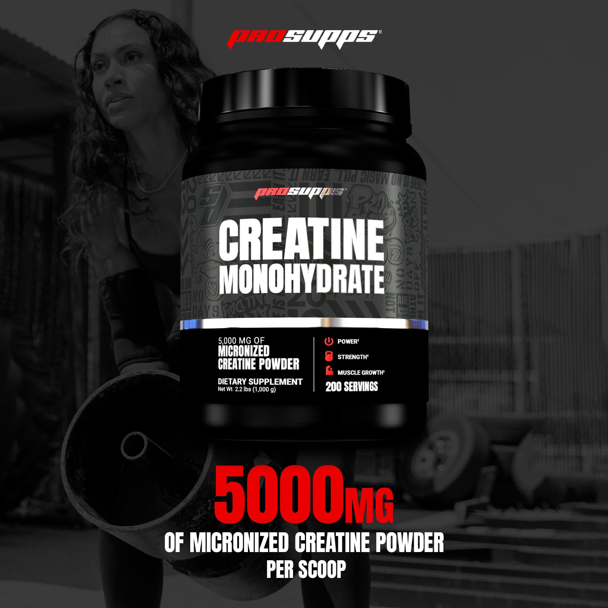 ProSupps Creatine Monohydrate Powder for Men & Women, Unflavored — Amazon image 2