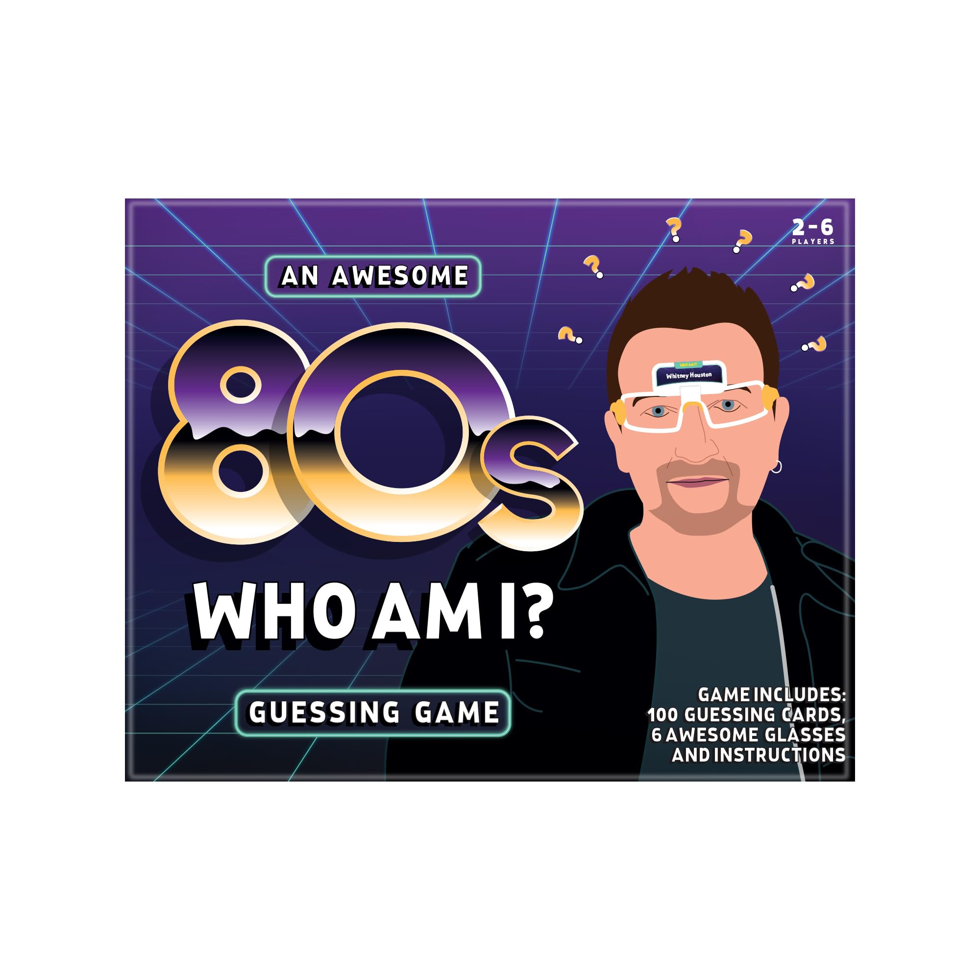 Gift Republic  White 80S Who Am I Game, Sports Direct