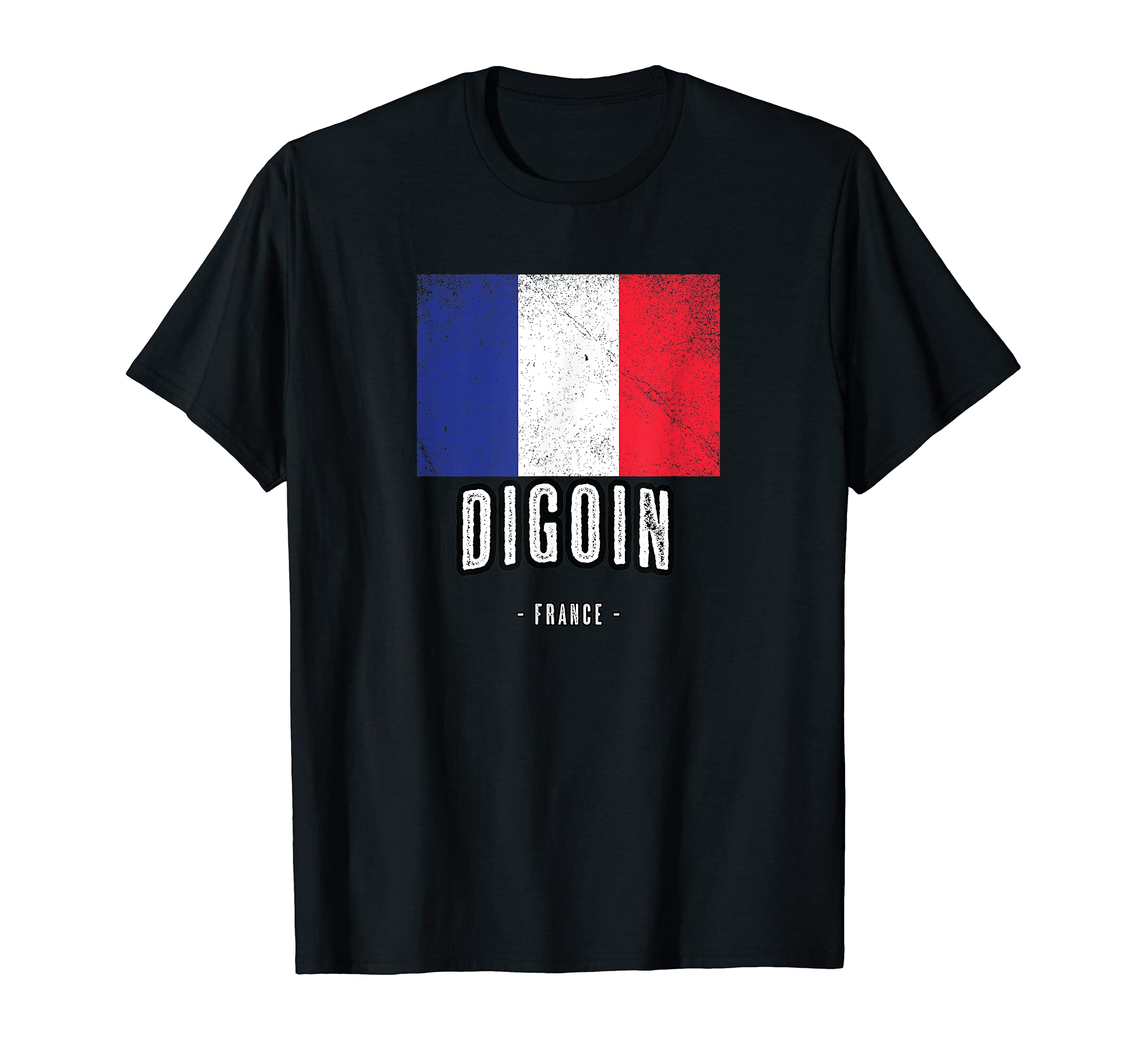 City of Digoin - France | FR Flag Top - Drapeau Français - T-Shirt