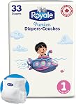 Royale Couches premium, taille 1 (8-14 lb), 33 Compte, couches jetables pour bébés